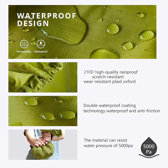 Waterproof Backpack Rain Cover,8000mm Waterproof Level,Upgraded with Reflective,Anti-Slip Cross Buckle Straps,Ultra-Strong Multilayer Structure for Hiking,Biking,Camping,Outdoor, Traveling