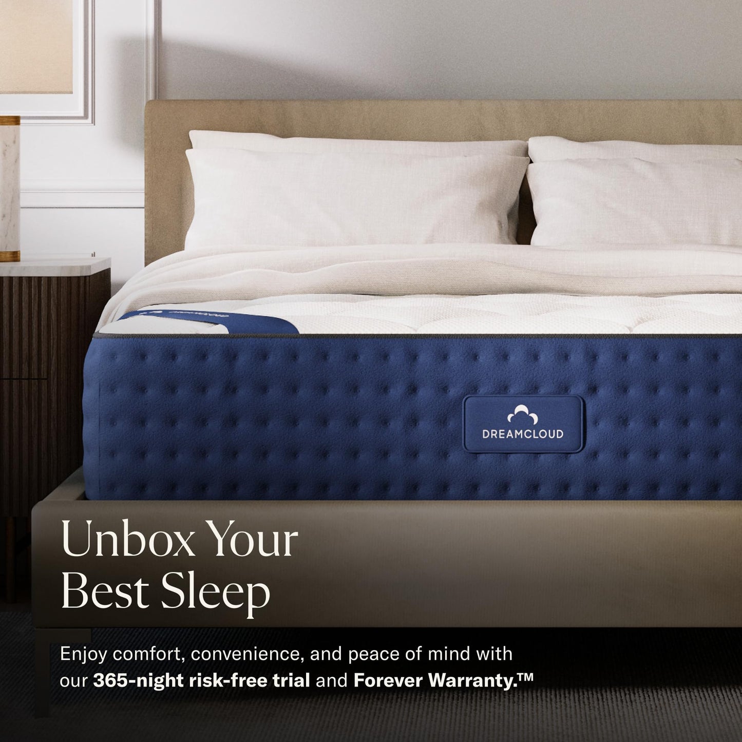 DreamCloud 12" Twin Mattress - Luxury Gel Memory Foam - 365 Night Trial - Premium Pressure-Relieving Layers - Forever Warranty - CertiPUR-US® Certified
