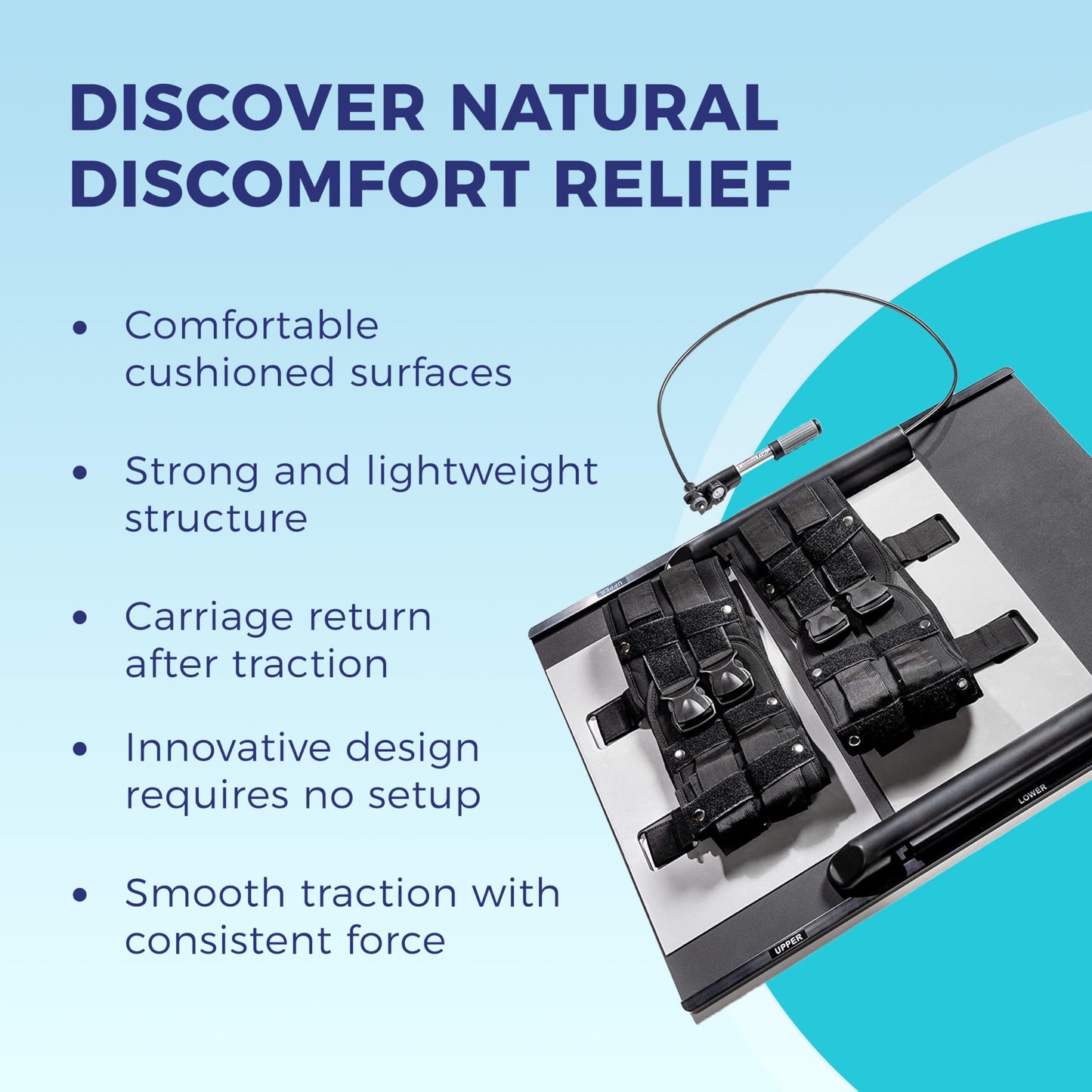 ComforTrac Lumbar Traction Kit, Home Remedy for Back Problems, Help Relieve Back Discomfort from Herniated Discs, Spondylosis, Muscle Spasms, Degenerated Discs, Osteoarthritis, and More