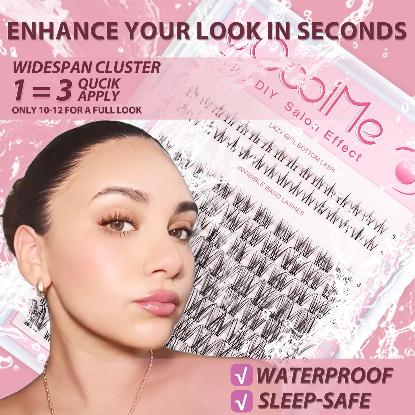 uCoolMe Invisible Lash Band Venus Lash Clusters Plus Bond & Seal