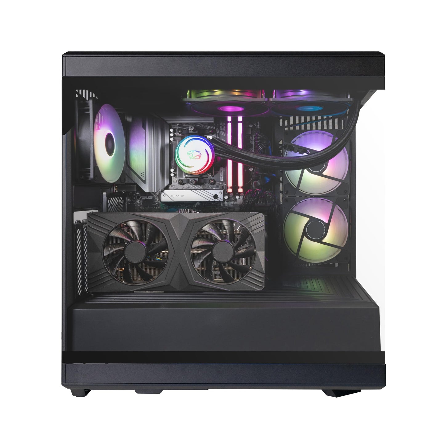 iBUYPOWER Y40 PRO Black Gaming PC Desktop Computer AMD Ryzen 9 7900X CPU, NVIDIA GeForce RTX 5070Ti 16GB GPU, 32GB DDR5 RGB 5200MHz RAM, 2TB NVMe SSD, Windows 11 Home, Keyboard, Mouse - Y40BA9N57T01