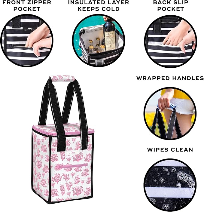 SCOUT Pleasure Chest - Soft, Lightweight, Insulated Cooler, Fits 5 Wine Bottles, Cooler for Beach, Pool, Boat, and Picnics