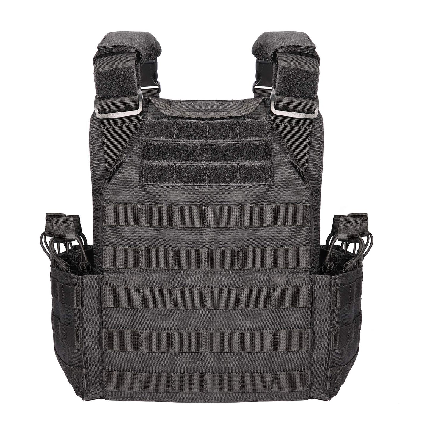 vAv YAKEDA Tactical Vest for Men Quick Release Outdoor Airsoft Vest Adjustable for Adults (Black)