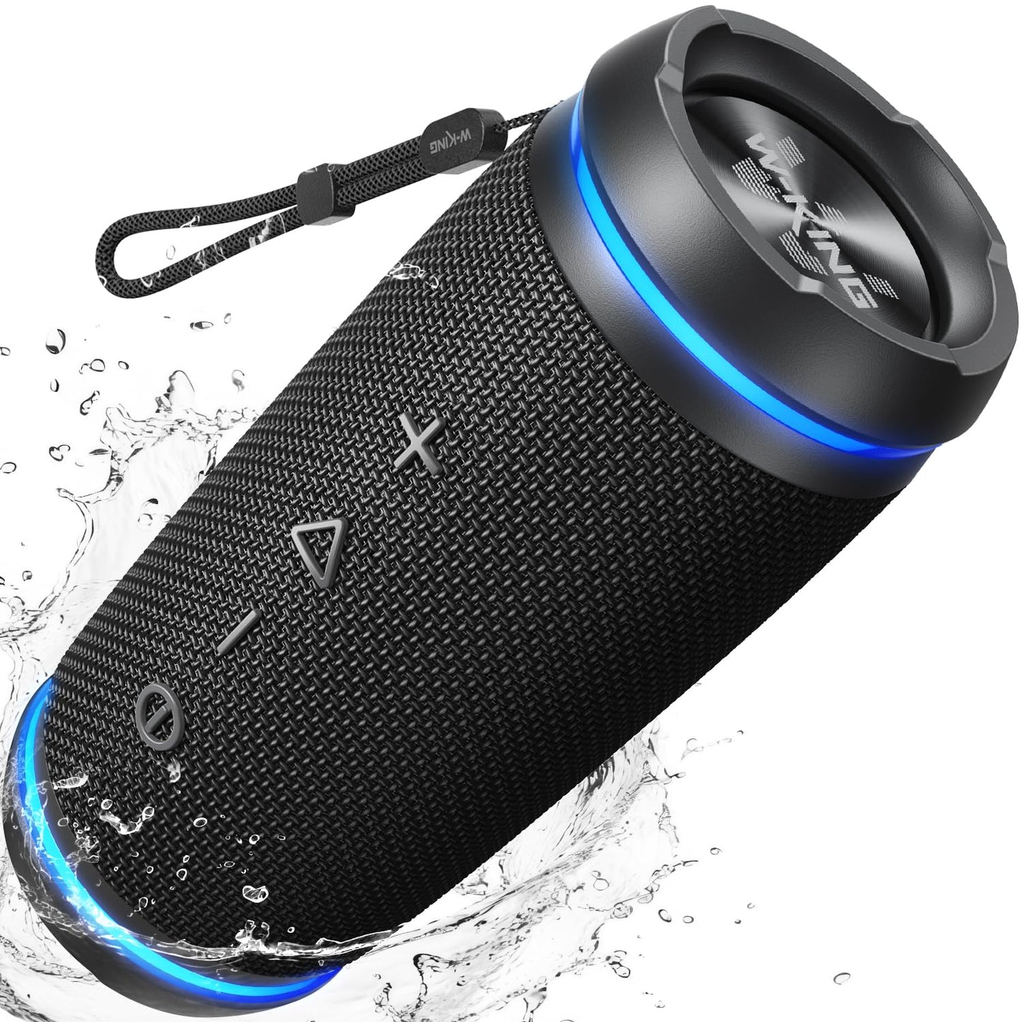 W-KING 36W Portable Speakers Bluetooth Wireless, IPX6 Waterproof Bluetooth Speaker Loud, Powerful 360° Sound, Hi-Fi Audio, BT5.4, 30H Battery, Stereo Pairing, EQ for Outdoor, Travel, Home, Beach, Bike