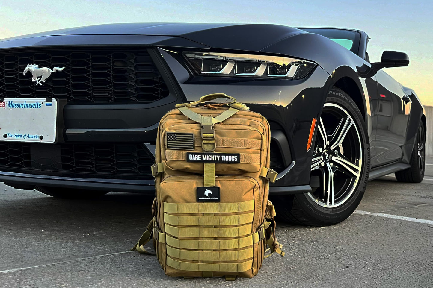 AMERICANPHOENIX 45L Elite Tactical Backpack | 3X Stronger Work & Military Backpack | Water Resistant and Heavy Duty | 3 Day MOLLE Bug Out Bag (Dune Brown)