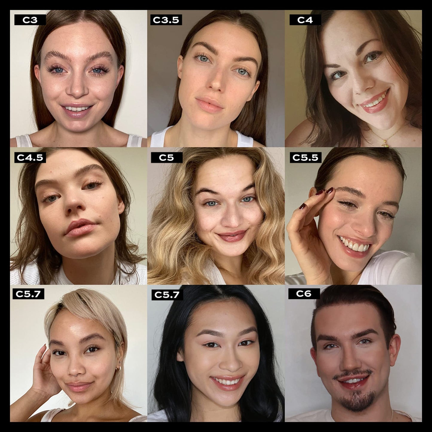 Revolution Beauty, Conceal & Define Concealer, Full Coverage & Lightweight, Long-Lasting Matte Finish, Vegan & Cruelty Free, C3 Fair to Light Skin Tones, 0.14 Oz. (Pack of 2)
