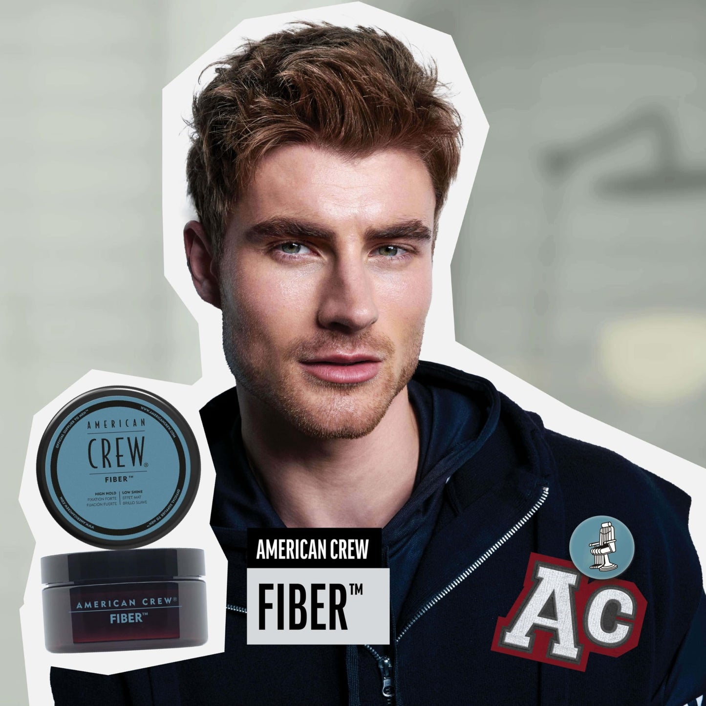 American Crew Men's Hair Fiber, Like Hair Gel with High Hold & Low Shine, 3 oz