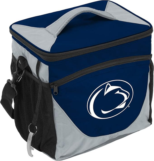 Logo Brands NCAA Unisex Adult 24-Can Cooler with Bottle Opener and Front Dry Storage Pocket, One Size, Multicolor