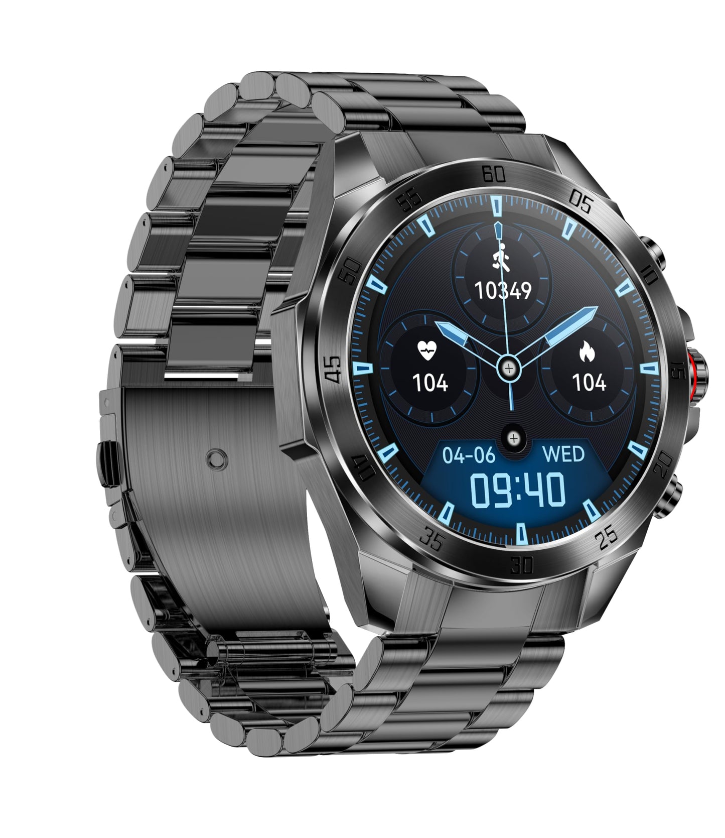 ALPHAGEAR Commander Smartwatch for iPhone & Android, Rugged Smart Watch (Answer/Make Call), Wellness Tracker with 1.43" AMOLED Screen, 10-14 Days Battery, 5 ATM (2xScreen Protector Included)