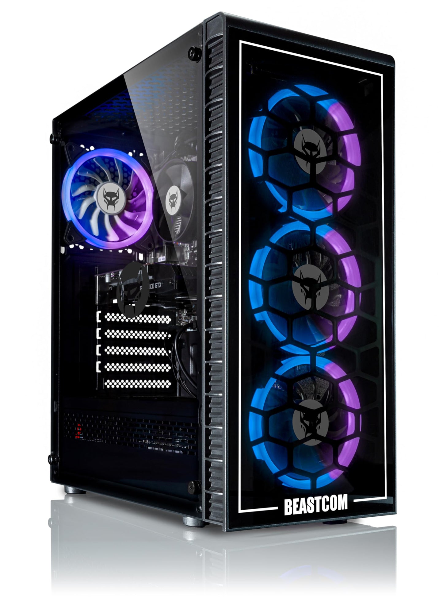 BEASTCOM Q5 Pro Gaming PC | AMD Ryzen 5 4500 6X 3,60GHz 12 Threads | NVIDIA RTX 3050 4GB | 32GB RAM | 1TB NVMe SSD | HDMI | WiFi 5 | Windows 11 Pro