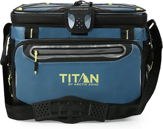 Arctic Zone Titan Deep Freeze Cooler - Zipperless Hardbody Cooler - Small & Large Capacity- Beach & Camping Cooler - Deep Freeze Insulation, HardBody Liner, and SmartShelf