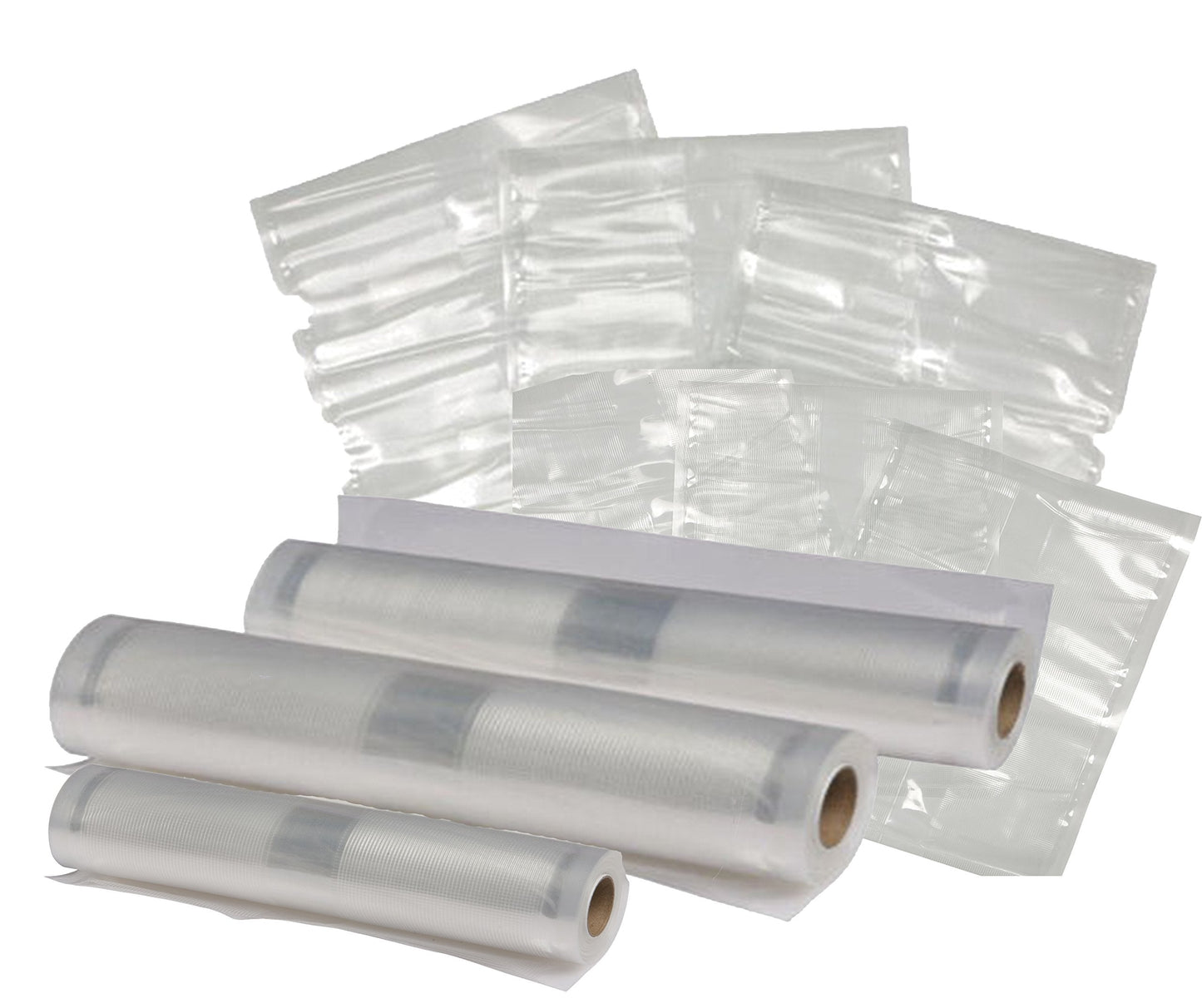 Nesco Deluxe Food VS-12 Vacuum Sealer, 130 Watts & Nesco VS-07V Vacuum Sealer Bag Variety Pack & NESCO Vacuum Sealer Bags 8" x 20", Use for Sous Vide or Meal Prep