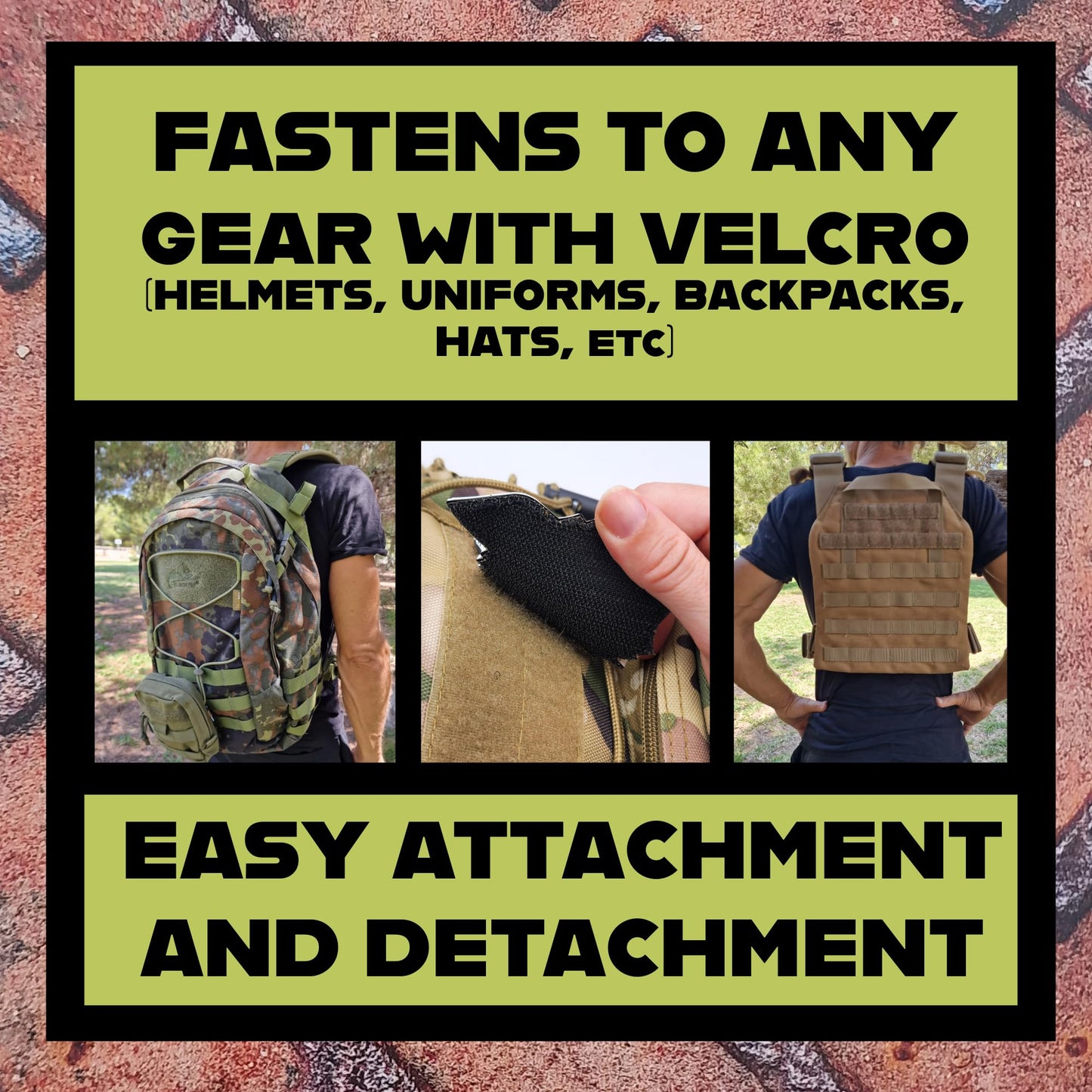 American K9 Patch Tactical PVC Badge Compatible with Velcro Dog Patches for Harness - Service Dog Patches, K9 Patches, Dog Vest Patches, Patches for Hats (All Black)