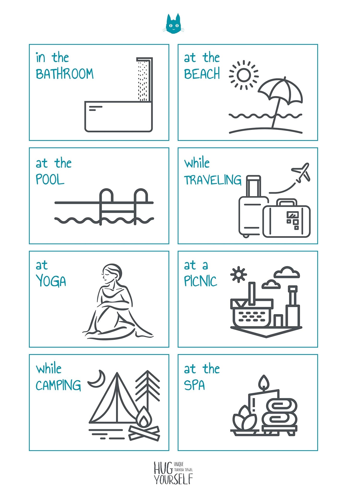 WETCAT Turkish Beach Towel Oversized 38x71 100% Cotton Sand Free Quick Dry Extra Large Light Travel Towel for Adults Beach Accessories Gifts - Pale Olive Green