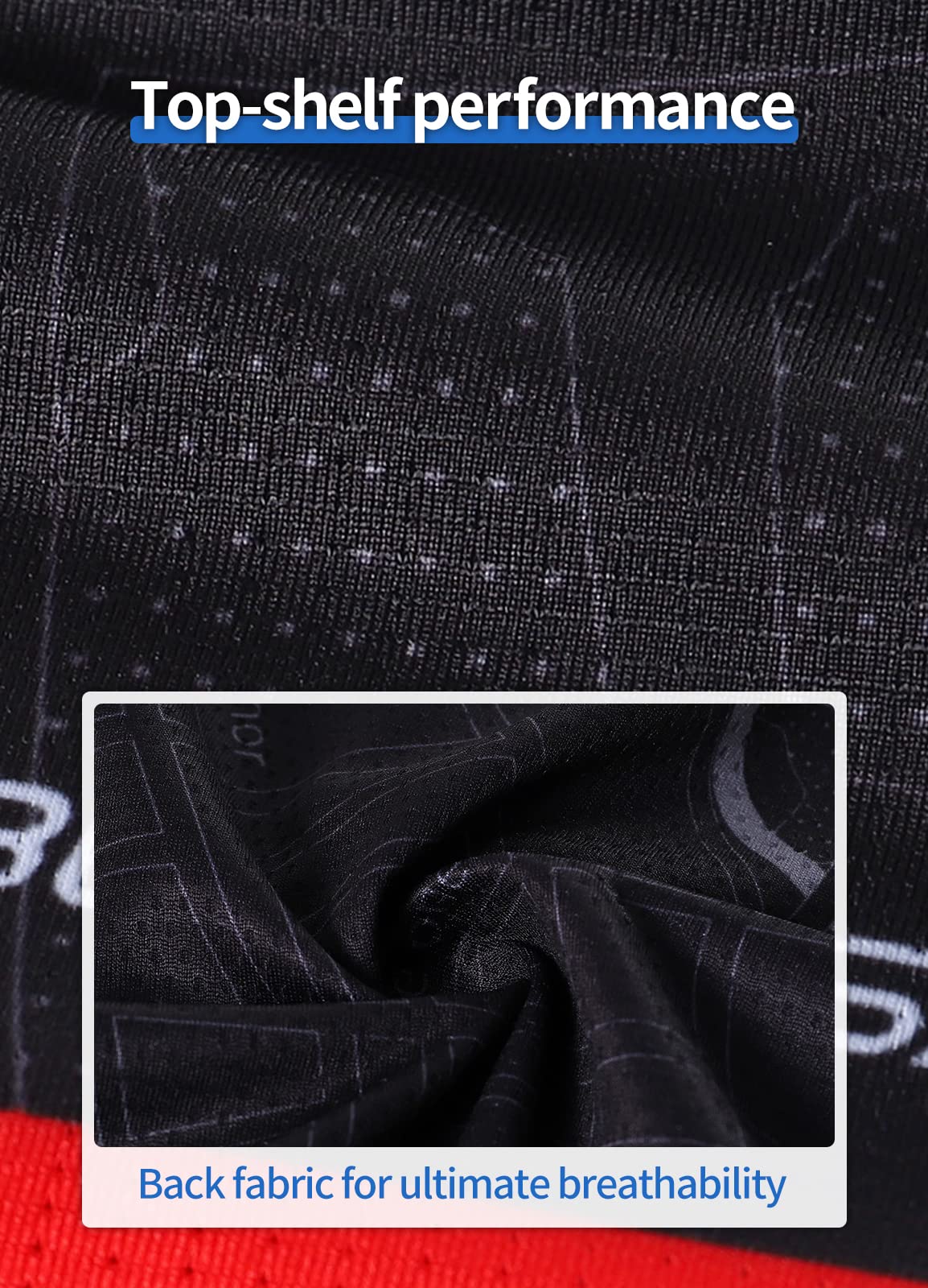 BERGRISAR Cycling Jersey Mens Bike Shirts Short Sleeve Bicycle Biking Clothes with Pockets Reflective Black Size X-Large