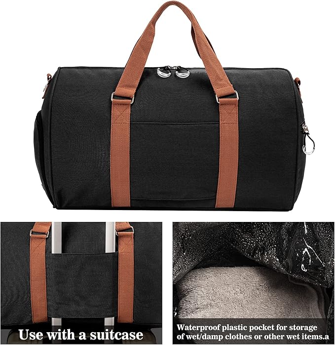 Kuston Sports Gym Bag with Shoe Compartment&Wet Pocket,Travel Duffel bag,Weekend Bag,Workout Bag Suitable for Men and Women