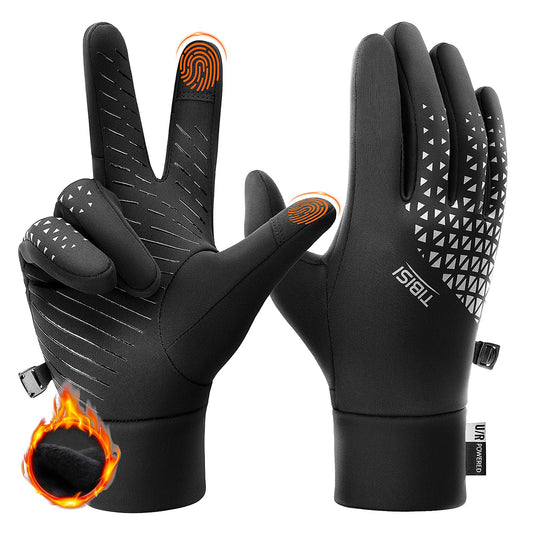 Saliryj Winter Gloves Thermal Warm Touch Screen Gloves Bike Gloves Cycling Gloves for Driving，Cycling，Running，Hiking