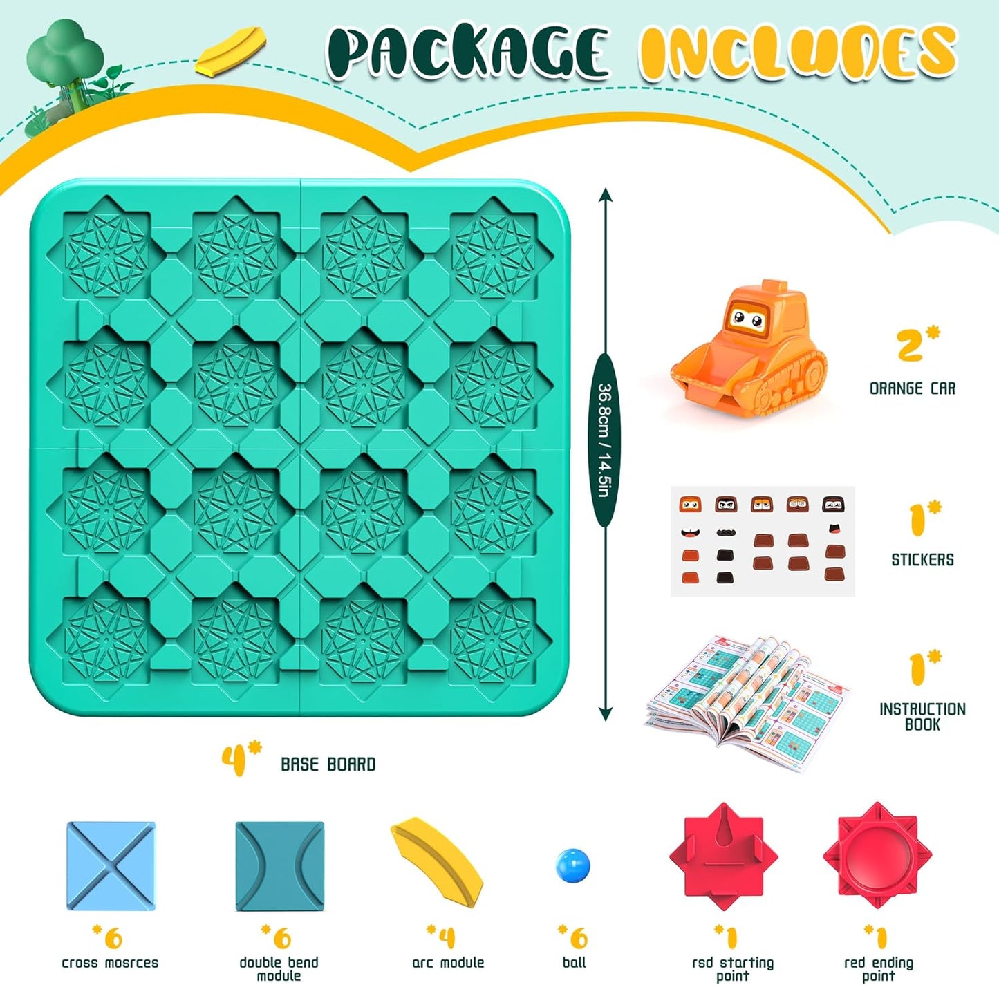 STEM Board Games,Puzzle Logical Builder Kids Toys,Preschool Montessori Brain Teasers Birthday Gifts for Kids 4-8 Years Old