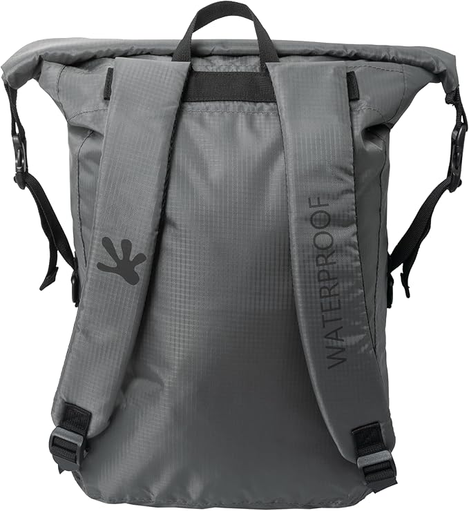 geckobrands Lightweight 30L Waterproof Backpack - Lightweight Watertight Outdoor Bag Hiking Traveling Light Water Activities