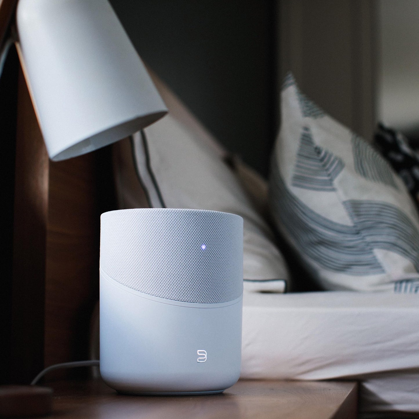 Bluesound Pulse M Omni-Hybrid Wireless Music Streaming Speaker with Bluetooth - White - Compatible with Alexa and Siri
