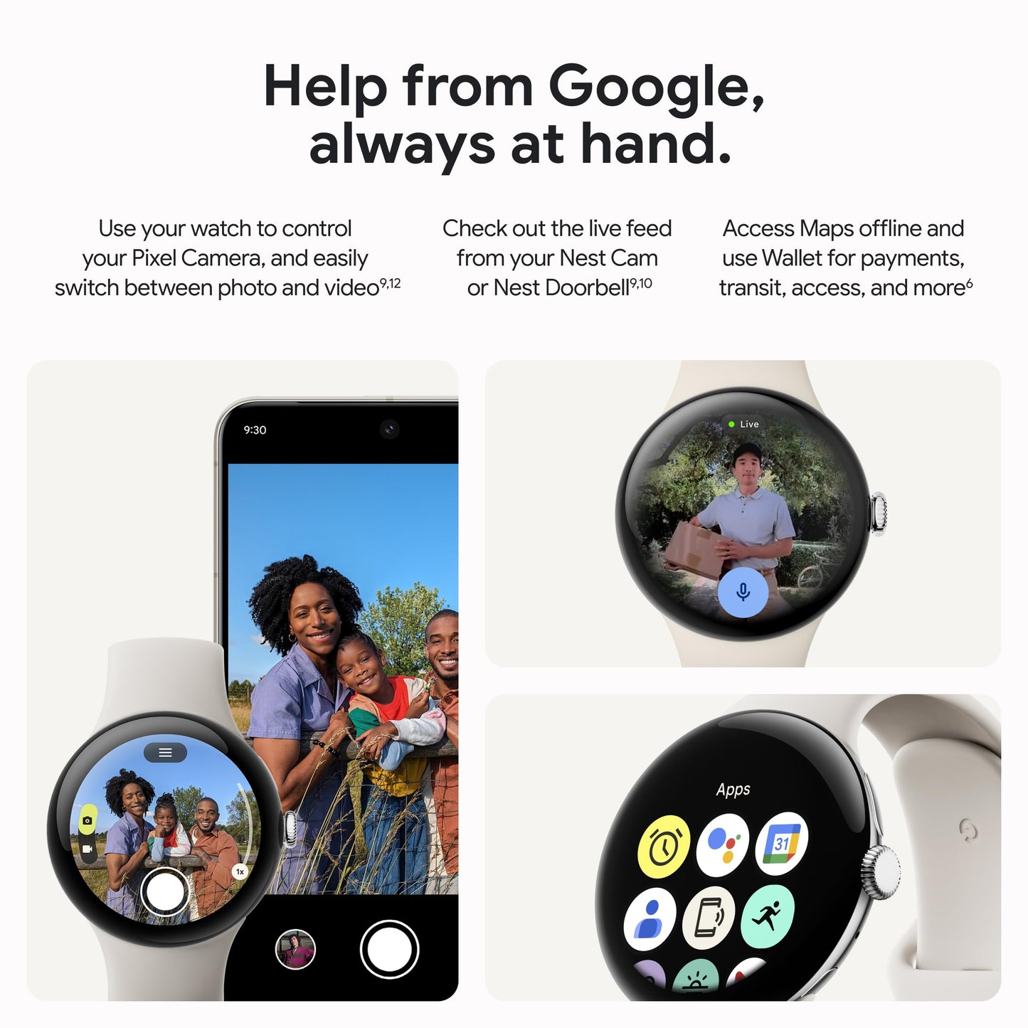 Google Pixel Watch 3 (45mm) Latest Model - Android Smartwatch, Heart Rate Tracking, Fitbit Advanced Running, Fitness Insights, 24-Hour Battery - Matte Hazel Aluminum Case - Hazel Band - Wi-Fi