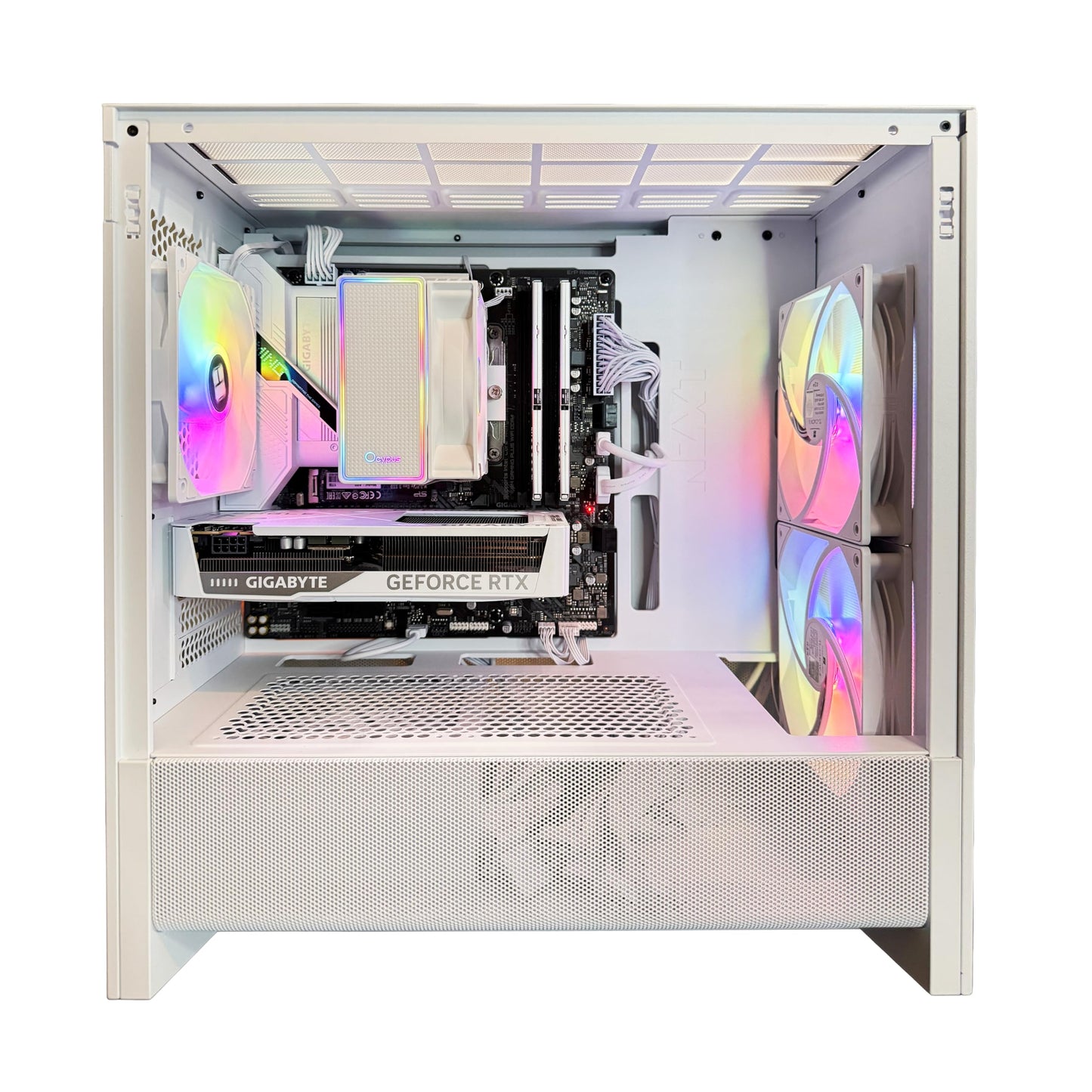 TWELF Onyx H3 Gaming PC – Core i5-13400F, RTX 5060 8GB, 16GB DDR4, 1TB NVMe SSD, WiFi 6, Windows 11 Pro – VR-Ready, White Gaming Tower + Mystery Gift Included