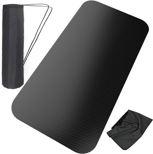 Protective Treadmill & Stationary Bike Mat - Waterproof, Suitable for Hardwood & Carpet, Ideal for Exercise & Jump Rope Use (Large - 75" X 32")
