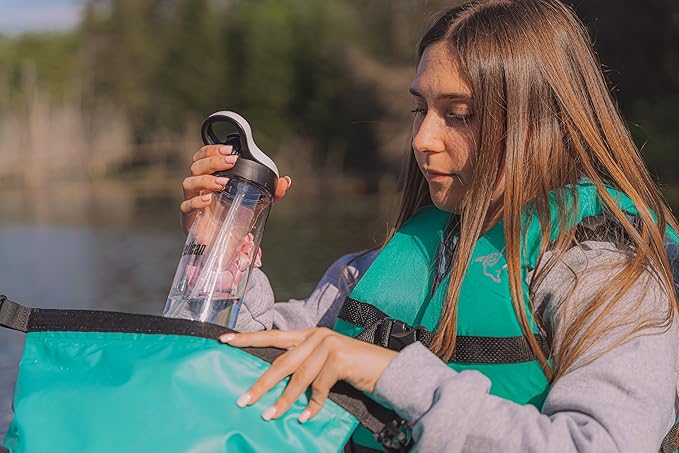 Pelican - Exocool Cooler Dry Bag - Collapsible Portable Soft Sided Roll - Insulated Waterproof Leak Proof for Kayaking, Hiking, Camping & Fishing - 10L or 20L