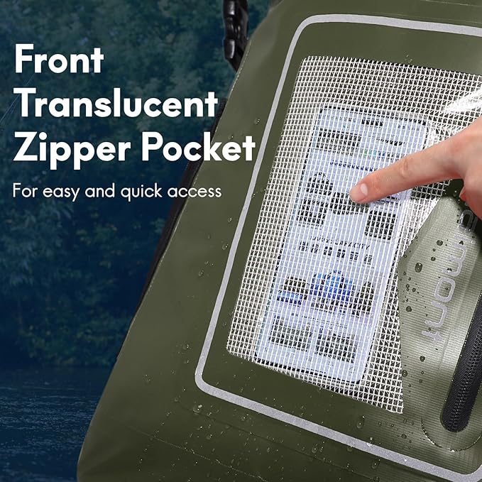 Haimont Waterproof Backpack Dry Bag Floating Roll Top Dry Sack Durable Backpack for Kayaking, Surfing, Rafting, Fishing, 30L