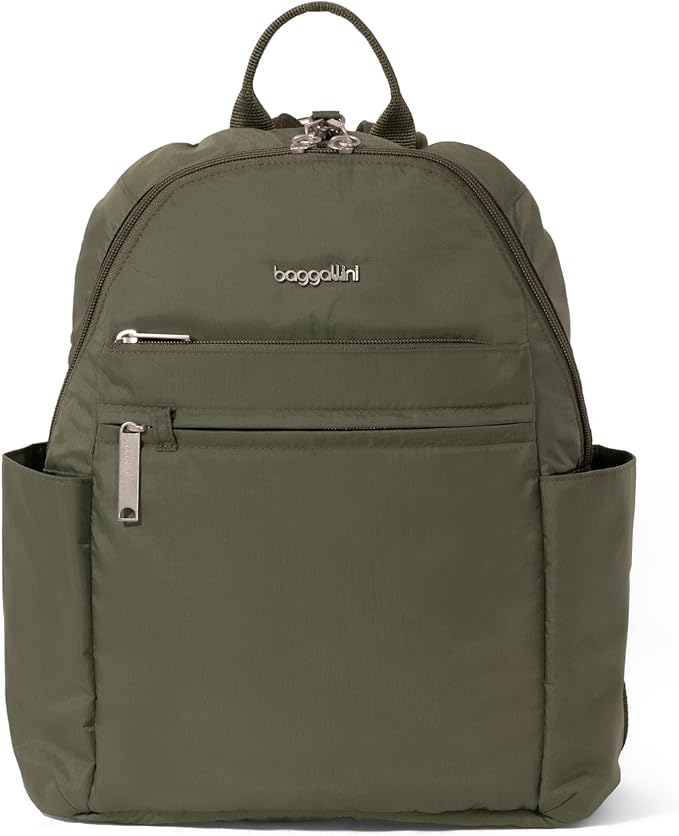 Baggallini Securtex® Anti-theft Vacation Travel Backpack 10x13 Slash-Resistant Nylon Daypack w/RFID