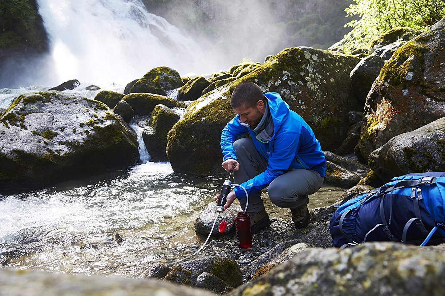 Katadyn Pocket Water Filter for Backpacking, Group Camping & Emergency Preparedness
