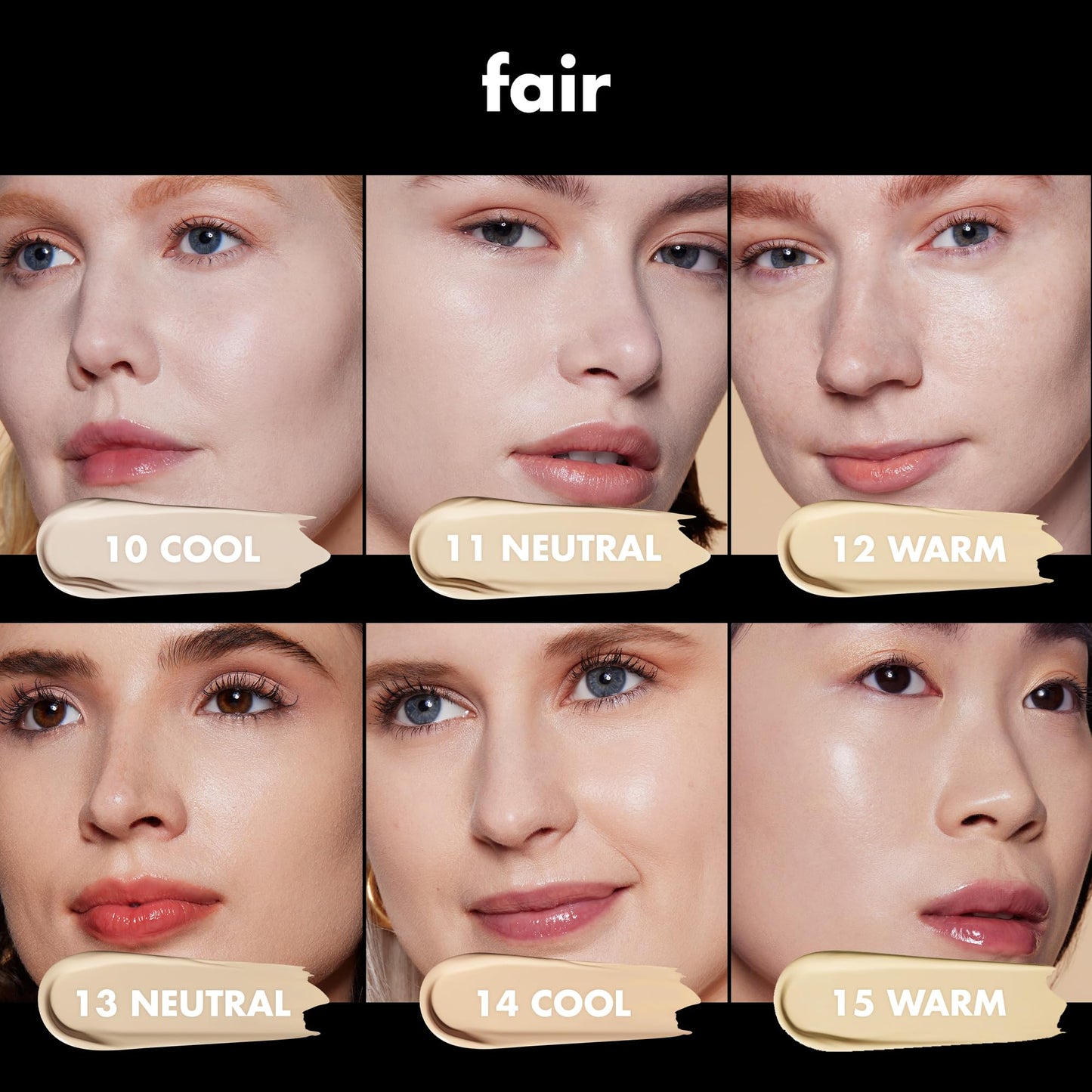 e.l.f. Soft Glam Foundation, Medium Coverage, Long-Lasting & Buildable Foundation For A Smooth, Satin Finish, Vegan & Cruelty-Free, 10 Fair Cool