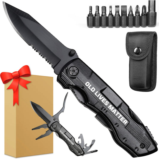 Gifts for Dad, Multitool Knife BEST DAD EVER for Camping, Fathers Day Christmas Unique Gifts for Dad, Dads Birthday Gift from Daughter Son, Christmas Ideal Presents for Dads, Gadget Present for Father