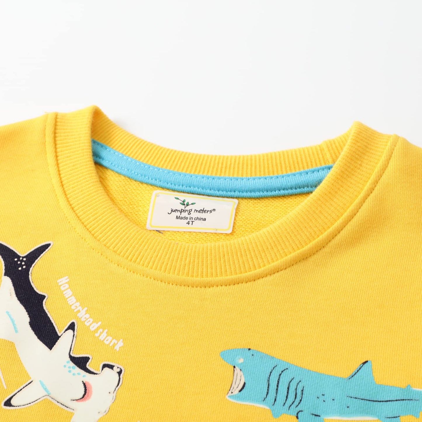 Akyzic Toddler Sweatshirts Boys Shark Clothes Crewneck Winter Long Sleeve Pullover Tops Shark Hoodies Baby Shark Shirt Yellow Sweater Kid 6t/8200