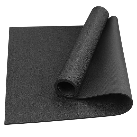 Treadmill Mat,60" x 30",6mm Thickness Exercise Equipment Mat for Carpet Hardwood Floors, Compatible with Walking Pad,Spin Bike,Elliptical Trainer,Rowing Machine