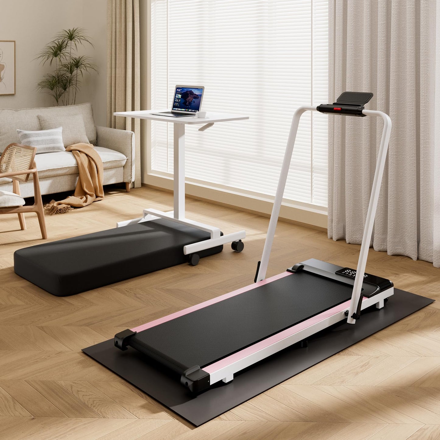 Walking Pad Cover, Under Desk Treadmill Coverfor Home, Waterproof and Dustproof Under Desk Treadmill Cover Fit for 48-56 in Portable Folding Treadmill and Office Under Desk Walking Treadmill