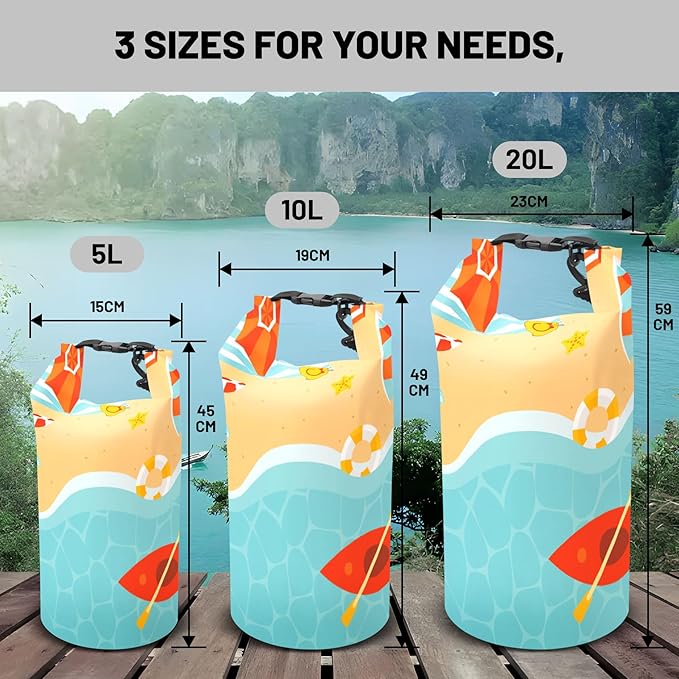 Waterproof Dry Bag,Roll Top Waterproof Backpack 2L/5L/10L/20L/30L/40L Floating Lightweight Bags for Kayaking, Boating, Fishing, Swimming Camping