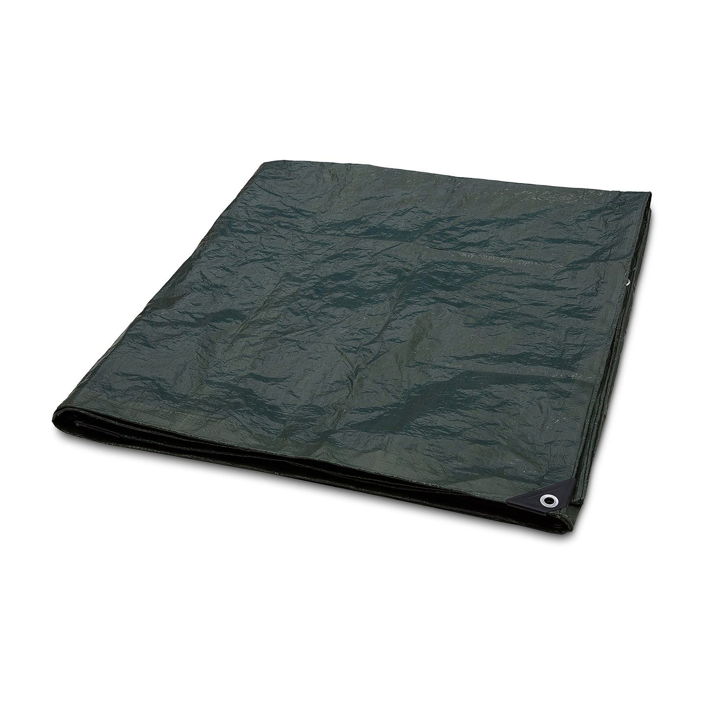 Amazon Basics Waterproof Camping Tarp, 9.5 Feet x 11.3 Feet, Dark Green