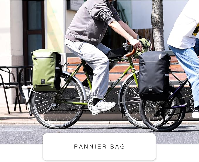 Rhinowalk Bike Pannier Bag Waterproof 22L Bicycle Rear Rack Trunk Bag for Cycling Bicycling Traveling Riding