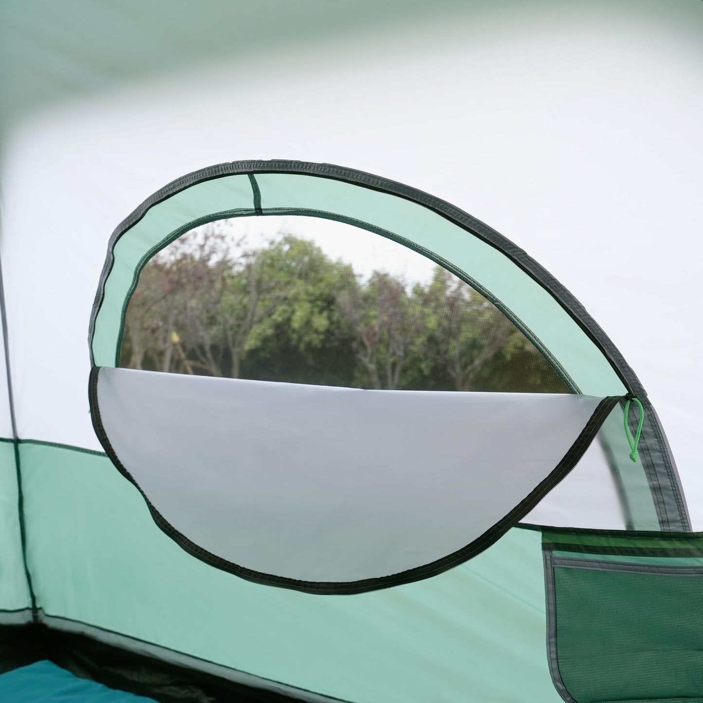 Amazon Basics 6-Person Instant Camping Tent with Rainfly, Weather-Resistant, Quick Setup, Green