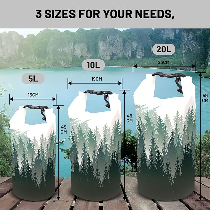 Waterproof Dry Bag,Roll Top Waterproof Backpack 2L/5L/10L/20L/30L/40L Floating Lightweight Bags for Kayaking, Boating, Fishing, Swimming Camping