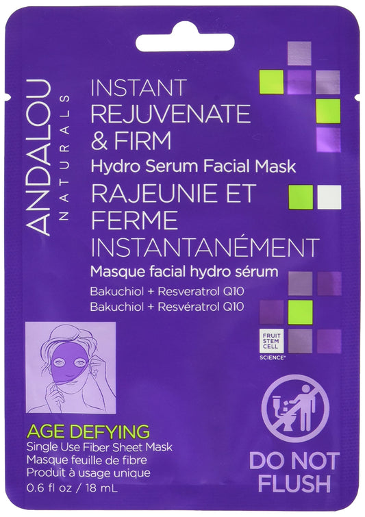 Andalou Naturals, Age Defying Instant Rejuvenate & Firm Sheet Mask