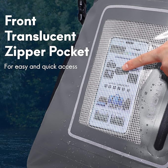 Haimont Waterproof Backpack Dry Bag Floating Roll Top Dry Sack Durable Backpack for Kayaking, Surfing, Rafting, Fishing, 30L