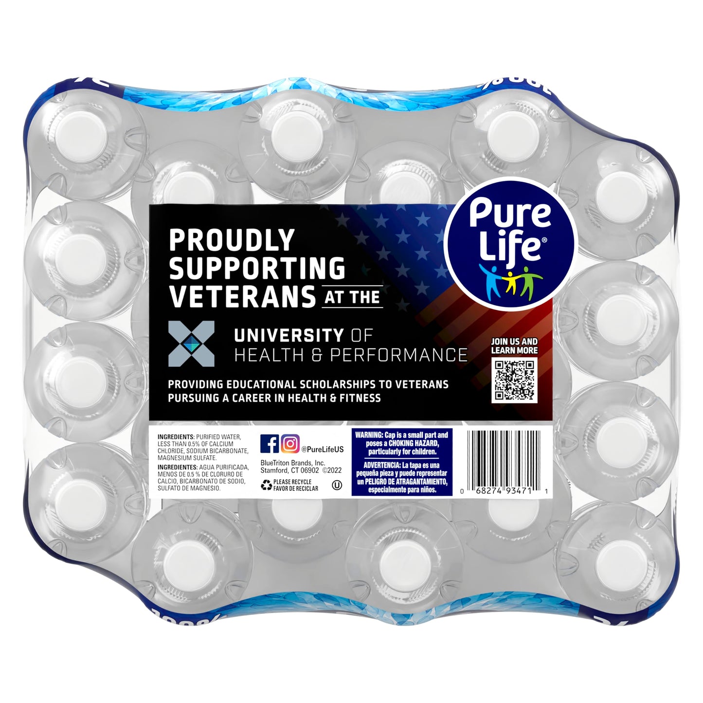 Pure Life, Purified Water, Plastic Bottled Water, Pallet of 78 Cases, Clear, 16.9 Fl Oz (Pack of 78)