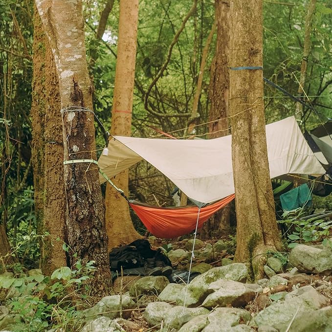 10 Pack Plastic Rope Tensioner - Straight Wind Rope Adjuster Anti-Slip Rope Buckle Adjustable Tool, Apply to Camping Hiking (5.4mm, Black)