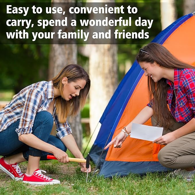 20Pcs 7" Tent Pegs Ground Stakes, Metal Stakes, Camping Peg for Pitching Camping, Camping, Outdoor Decoration