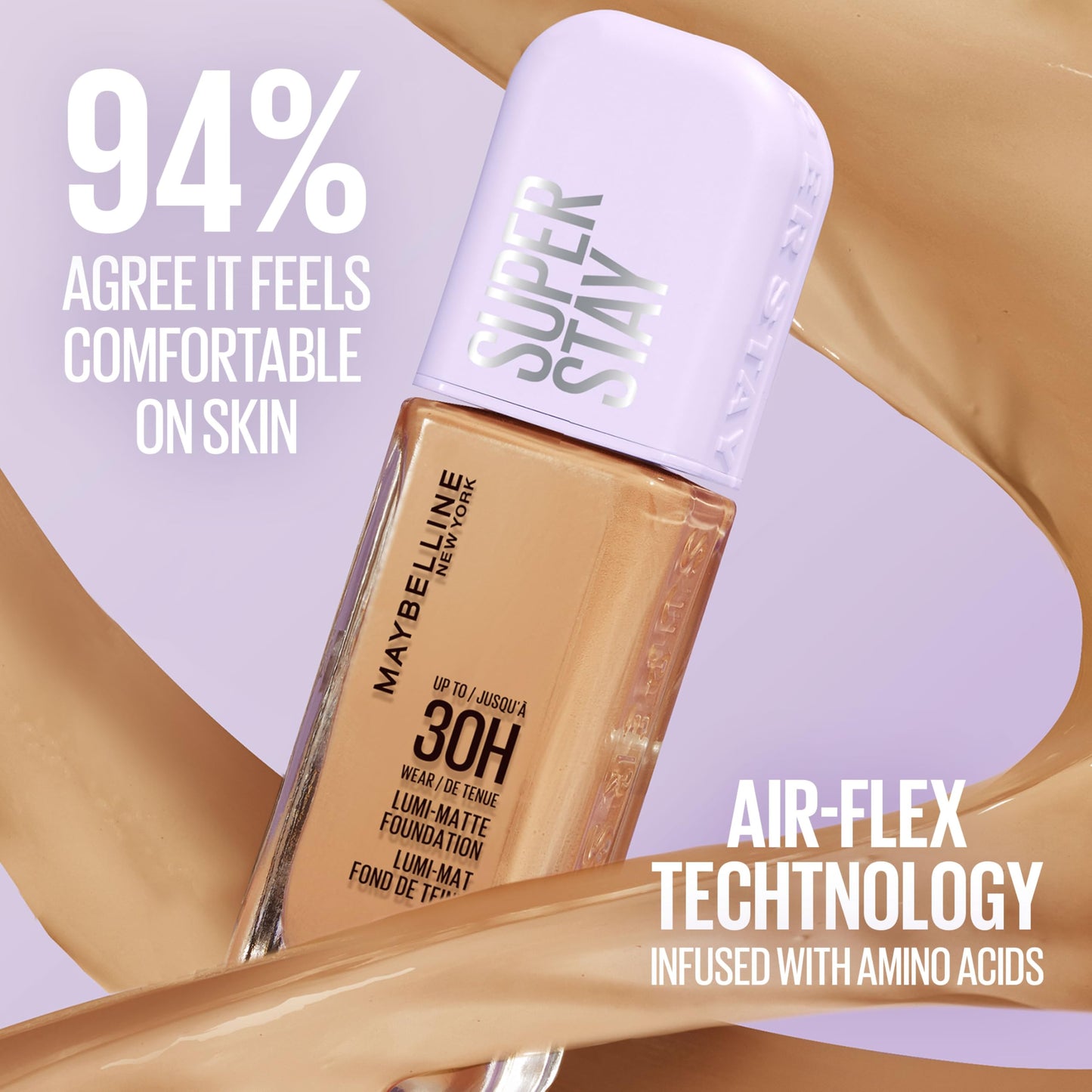 Maybelline Super Stay Lumi-Matte Foundation, Lightweight and Buildable Full Coverage Foundation Makeup For Up To 30HR Wear, 367, 1 Count