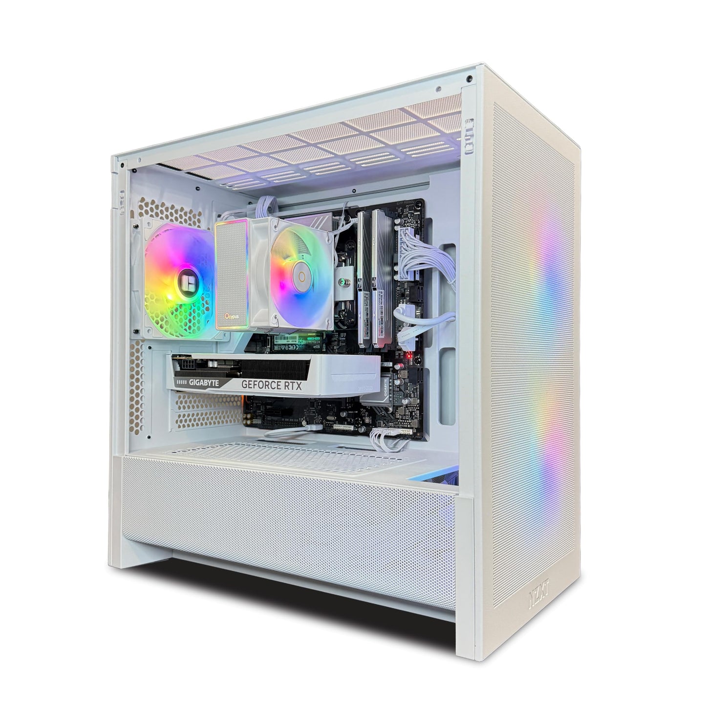 TWELF Onyx H3 Gaming PC – Core i5-13400F, RTX 5060 8GB, 16GB DDR4, 1TB NVMe SSD, WiFi 6, Windows 11 Pro – VR-Ready, White Gaming Tower + Mystery Gift Included