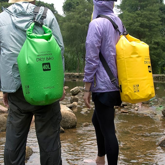 Waterproof Dry Bag Backpack 5L/10L/20L/30L/40L, Roll Top Floating Waterproof Storage Bags for Kayaking, Boating, Swimming, Hiking, Camping and Fishing