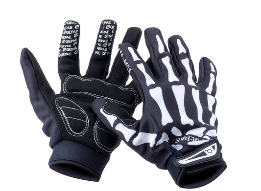 Basecamp Bike Full Finger Skeleton Gloves,Slip-Resistant Performance Specialized Bike Cycling Bicycle Riding Gloves for Women and Men,Bone Skeleton Gloves Costume Hand Gloves for Bike Riders(XL)